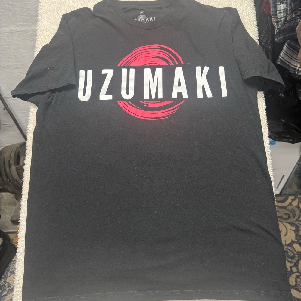 Uzumaki, the spirals have twisted their souls, Black T-Shirt, anime, size XL